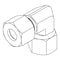 Tompkins Hydraulic Fitting-Metric CompressionL35(45X2.0) SWIVEL 90 MC6100-L35-L35 - alternate 1
